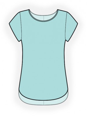 2149 Bluse T-shirt. Symønster foto
