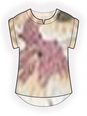 2338 Bluse-t-shirt. Symønster foto