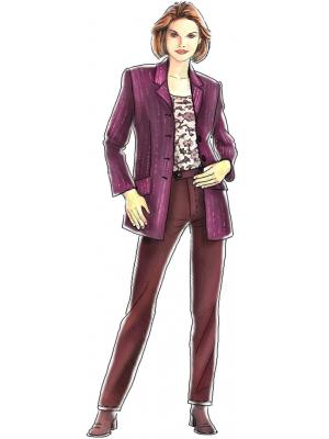 5079 Klassisk blazer til kvinder. Symønster foto