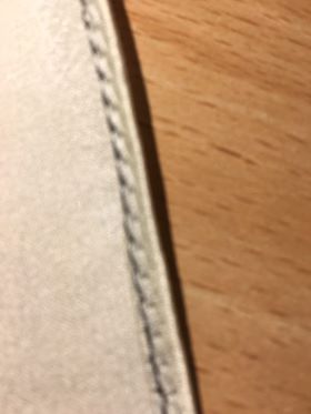 Færdig oplægning set fra forsiden – smal og elegant