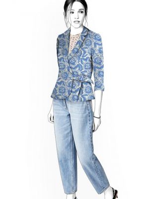 Kreer dit mønster, sy-inspiration for moderne designs – sy en blazer med et unikt twist.