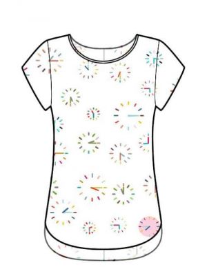 Bluse T-shirt med lynlås – DIY syprojekt, symønster efter dine egne mål.
