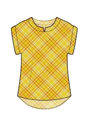 Digitalt symønster for bluse-t-shirt.