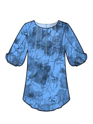 Sy din egen chiffon-bluse, PDF mønster tilgængeligt.