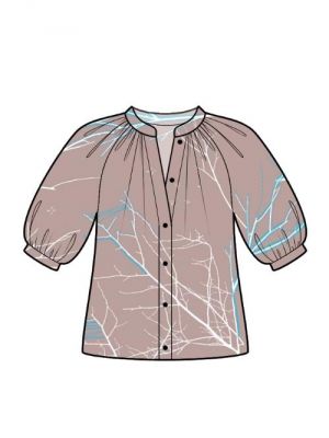 Elektronisk mønster, design din egen bluse med ærmer.