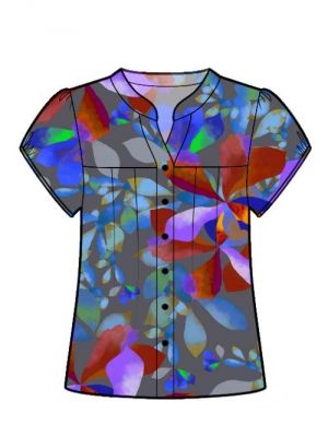 DIY syprojekt, tilpas din chiffon bluse med knapper.