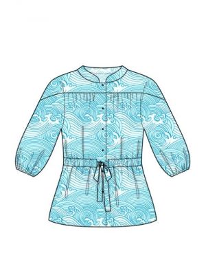 Elektronisk mønster, design din egen bluse med løbegang.