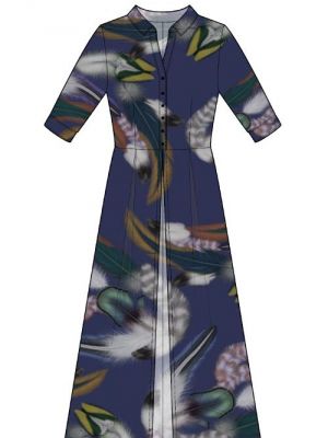Symønster for trendy Maxi-skjorte.