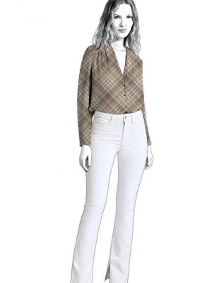 Tilføj sofistikeret stil til din garderobe med denne elegante bluse.