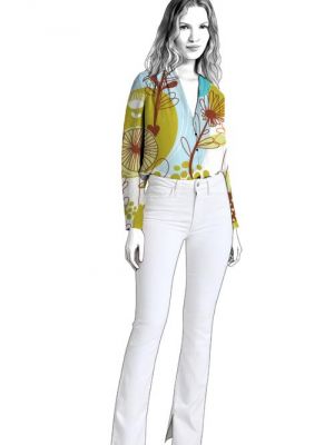 Skab et sofistikeret kontorlook eller stilfuldt hverdagsoutfit med denne bluse.