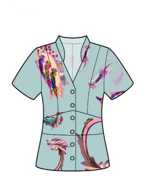 Stilfuldt look med sofistikeret bluse.
