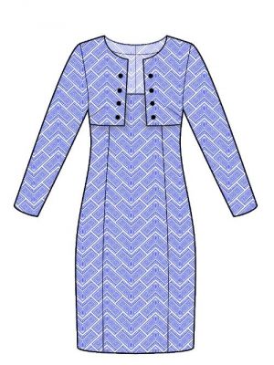 Omdan din garderobe med en kjole med imiteret bolero fra vores mønster.