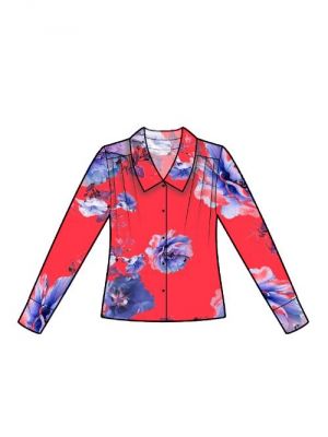 Kreer dit eget mønster Design en skjortebluse med bærestykke og læg for et stilfuldt syprojekt.