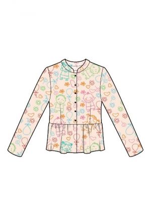 DIY symønster for en stilfuld jakke med rynket peplum, ideel til modebevidste hobby-syersker.