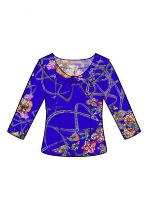 Symønster efter dine egne mål – DIY bluse med elegant sløjfe på kraven.