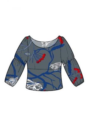 Symønster efter dine egne mål – DIY bluse med rynker og elegant hals.