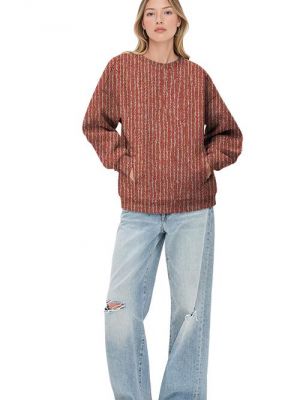 Digitalt mønster til at sy en sweatshirt med stiklommer.