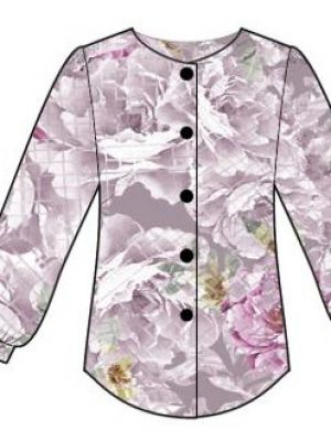 Moderne bluse med struktur og bløde rynker – ideel som DIY syprojekt i lette metervarer.