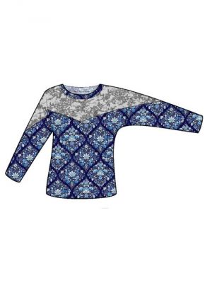 Elektronisk mønster til syning – DIY syprojekt for en trendy bluse med flagermusærmer.