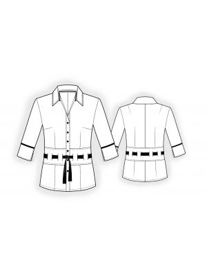 4000 Bluse teknisk tegning