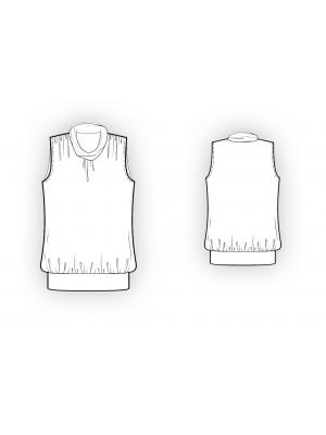 4014 Bluse teknisk tegning