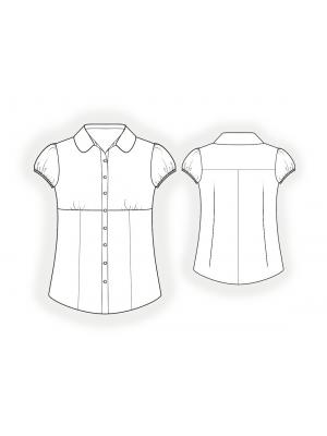 4059 Bluse teknisk tegning