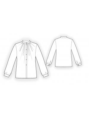 4086 Bluse teknisk tegning