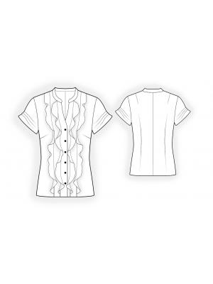 4196 Bluse teknisk tegning