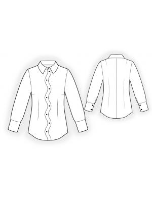 4249 Bluse teknisk tegning