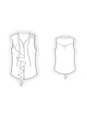 4267 Bluse teknisk tegning