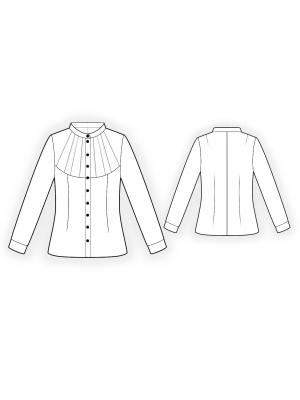 4389 Bluse teknisk tegning