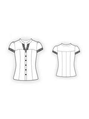 4450 Bluse teknisk tegning