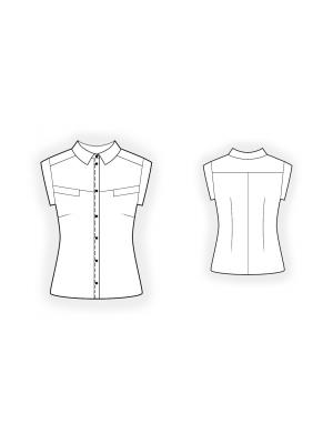 4456 Bluse teknisk tegning