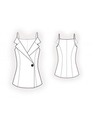 4509 Bluse teknisk tegning