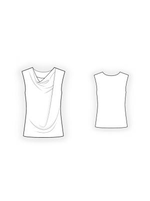 4549 Bluse teknisk tegning