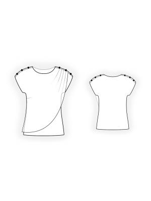 4620 Bluse teknisk tegning