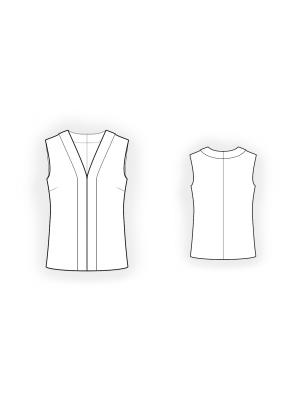 4633 Bluse teknisk tegning