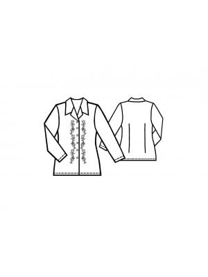 5096 Bluse teknisk tegning