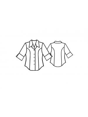 5114 Bluse teknisk tegning