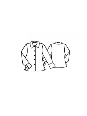 5175 Bluse teknisk tegning