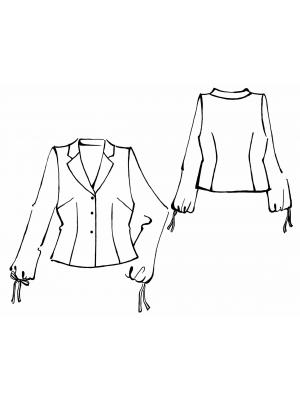 5305 Bluse teknisk tegning