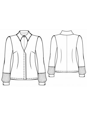 5563 Bluse teknisk tegning
