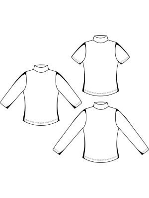 5648 Bluse teknisk tegning