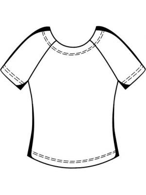 5652 Bluse teknisk tegning