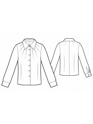 5762 Bluse teknisk tegning
