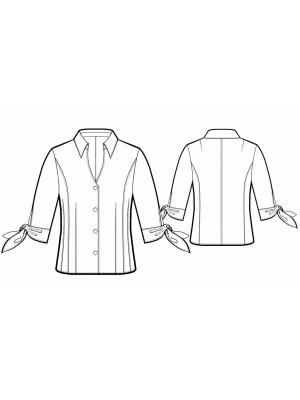 5767 Bluse teknisk tegning