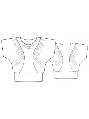 5811 Bluse teknisk tegning